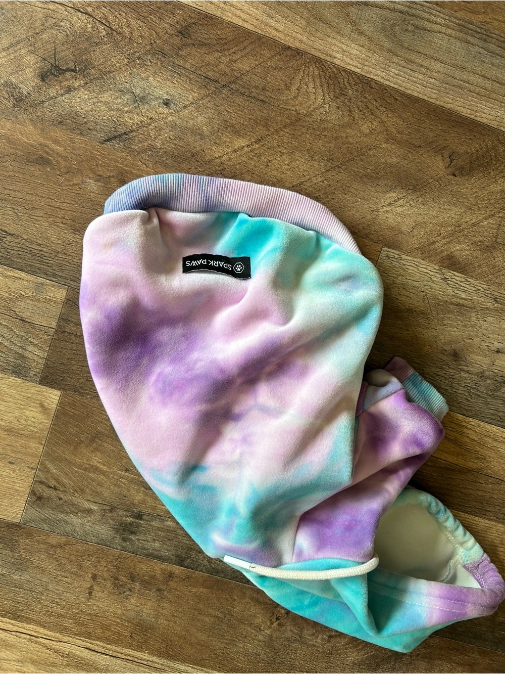 Tie-Dye Pastel Hoodie for Dogs - Purple & Blue - Picture 2 of 3
